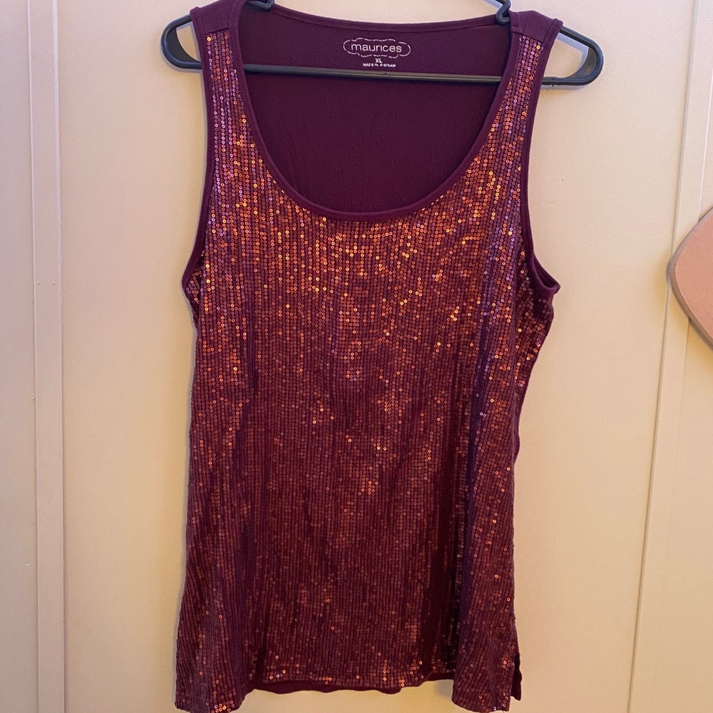 Maroon maurices tank top
